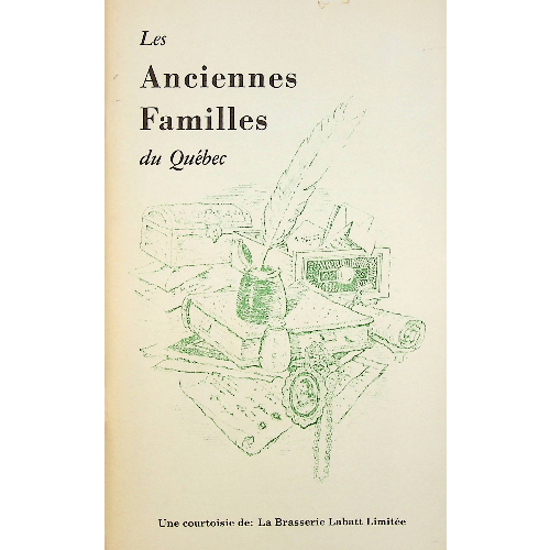 Les anciennes familles du Québec