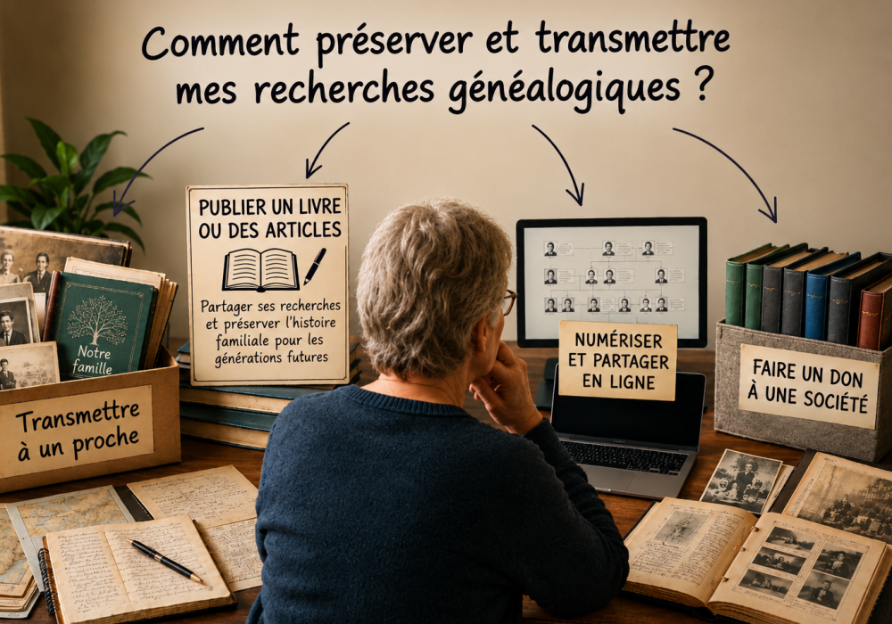 Causerie (en français) : Comment préserver et transmettre mes recherches généalogiques ?