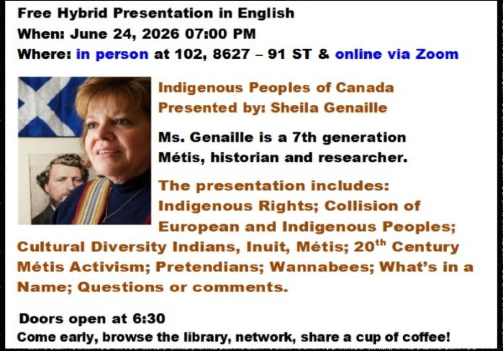 Causerie (en anglais) : Indigenous Peoples of Canada animée par Sheila Genaille