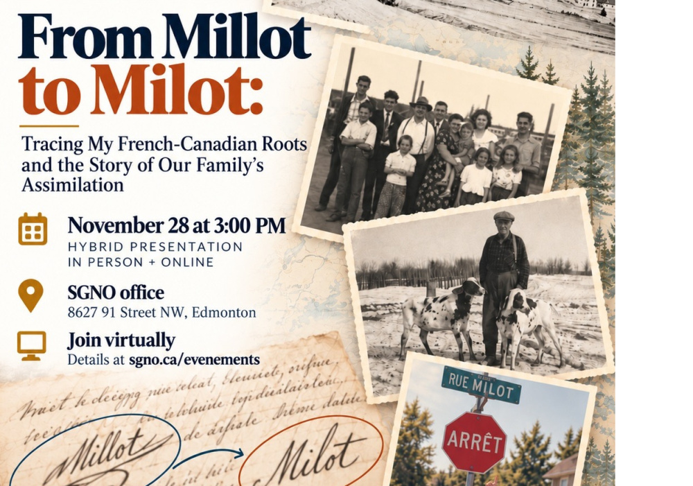 Causerie (en anglais) : From Millot to Milot: Tracing My French-Canadian Roots and the Story of Our Family’s Assimilation by Annette Natalie Perreaux