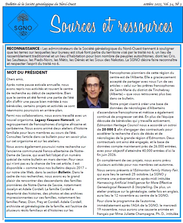 VOLUME 34, NUM&Eacute;RO 3, octobre 2025